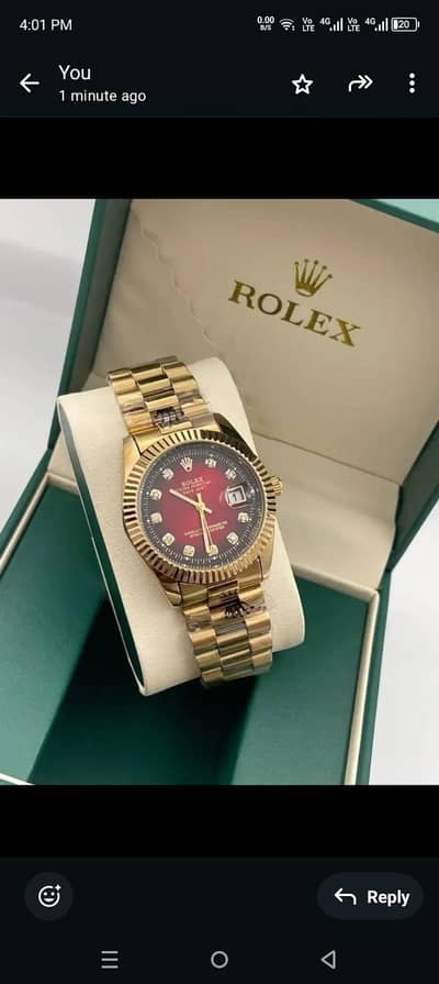 Men's Imported Quality Watch Color: Black, Brown, Green, Blue