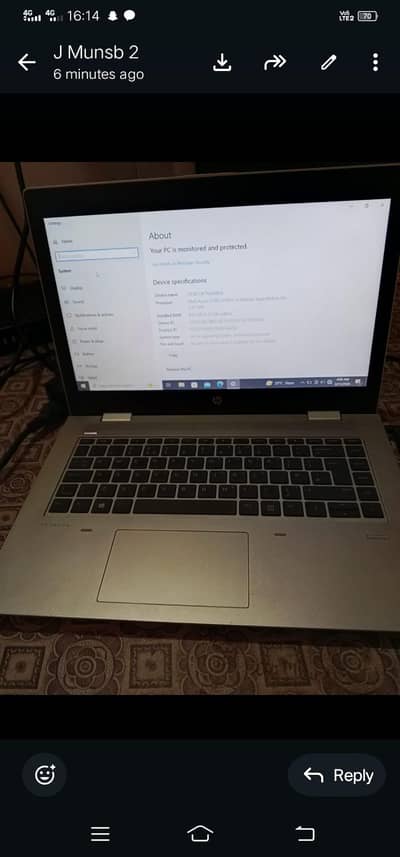 +92 345 3246681     لیپ ٹاپ صاف ستھری حالت میں فارسیل ہیں قیمت 50ہزار