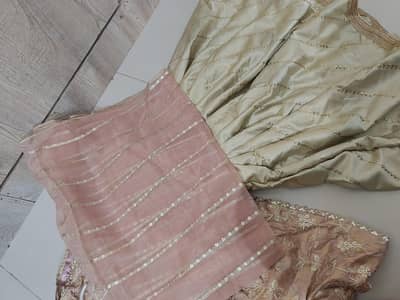 New gharara stitched with organza dupatta