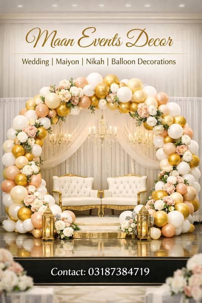 birthday decorations Saman on rent