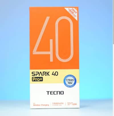 Tecno Spark 40 Pro Plus Box Pack New