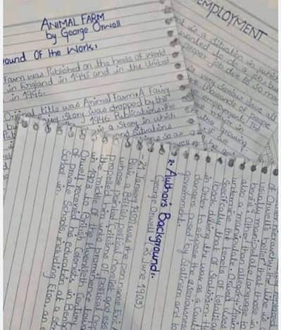 Handwriting assignment, Typing And Data Entry job Available