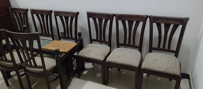 table  with 8 chair available