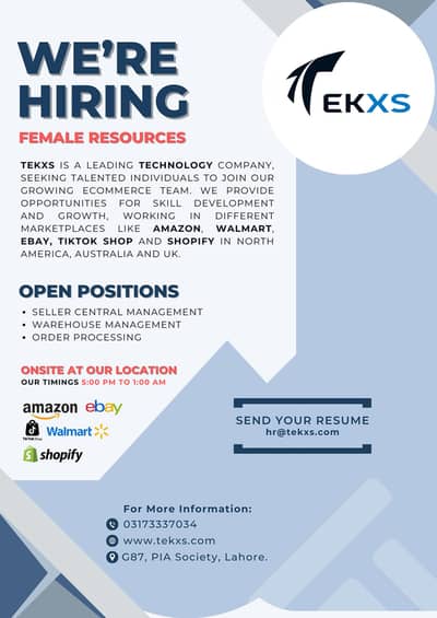 Male & Female E-commerce Assistant (Amazon Virtual Assistant)