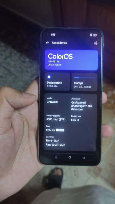 OPPO A96 Official pta approved  8/128