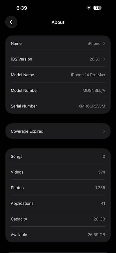 Iphone 14 Pro Max Non Pta FU