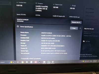 Lenovo Core i5 6th Gen Laptop | 8GB RAM | 256GB SSD |