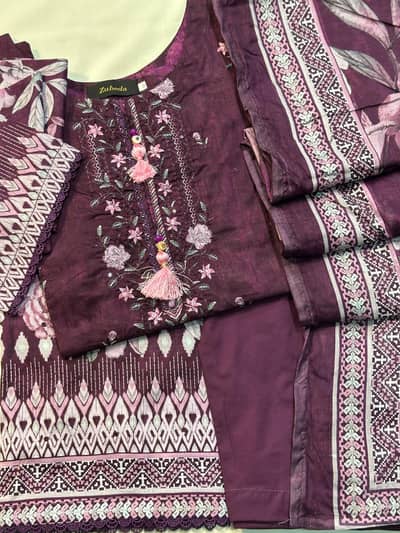 Stitched Embroidered Lawn collection