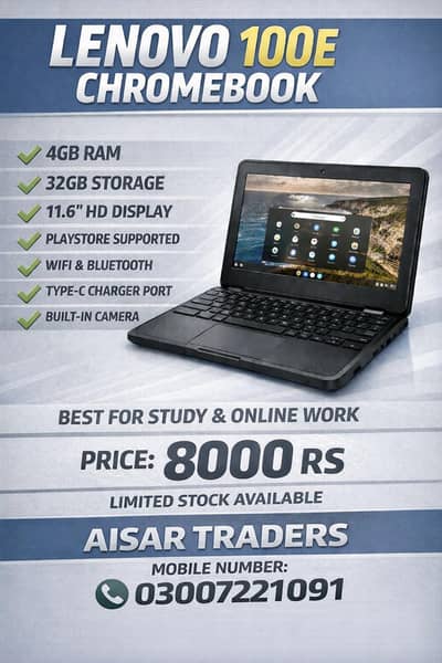 lenovo 100E Chromebook playstore support