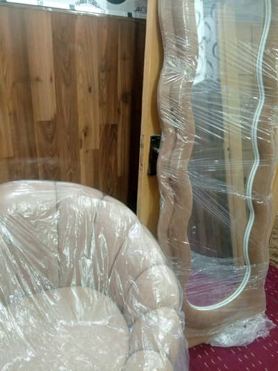 Standing Mirror with Neon Lights