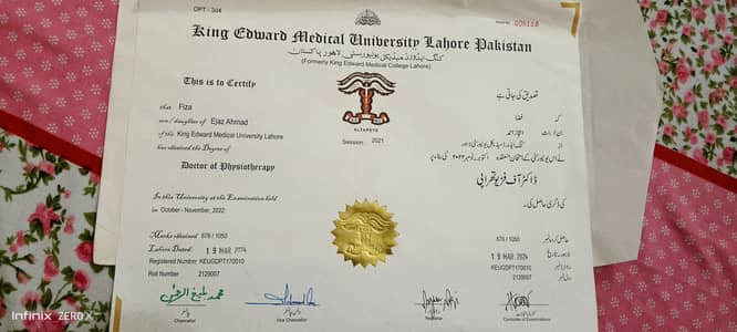 Doctor of physiotherapy