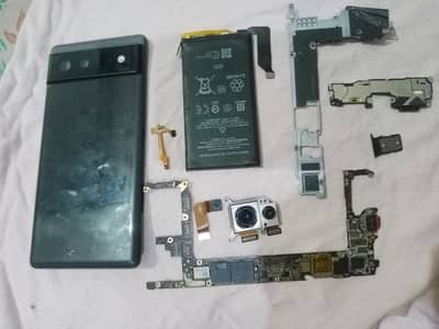 google pixel6 all parts available  with dead bord