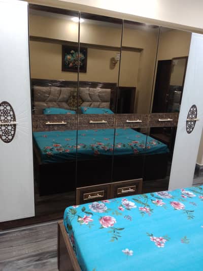 Luxury King size bed set  almost new condition   -urgent sale