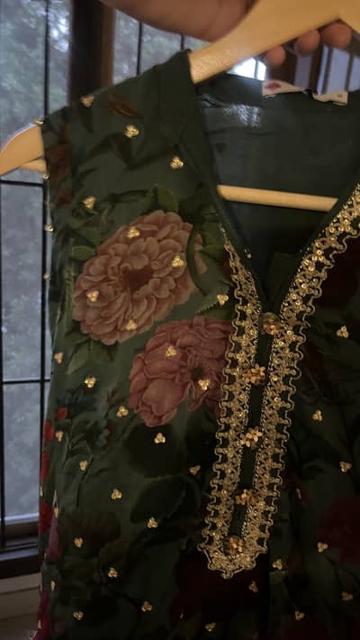 Khaadi XS 2 Piece Floral Embroidered Shalwar Kameez for Women For Eid