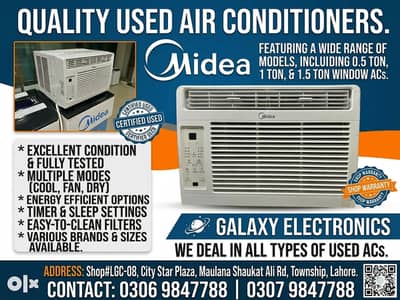 0.5 ton Air Conditioners/Window AC/Midea AC/Second Hand AC/Imported AC