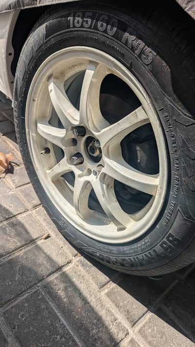 Lenso 15" rims with tyres