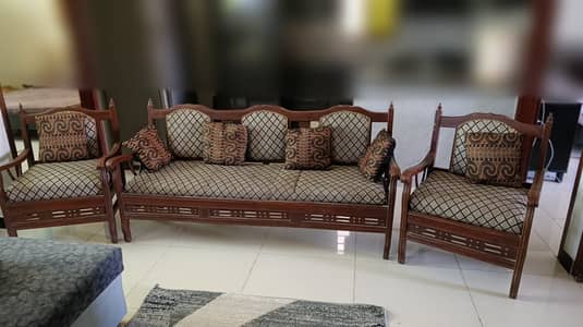 Wooden sofa