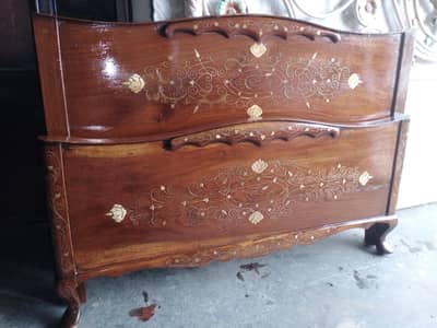 Pure shesham bed pair