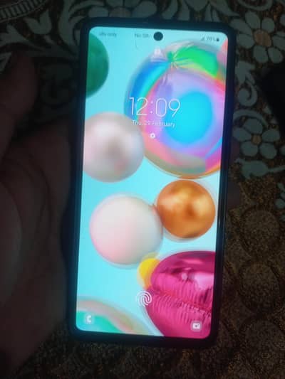 samsung A71 with box