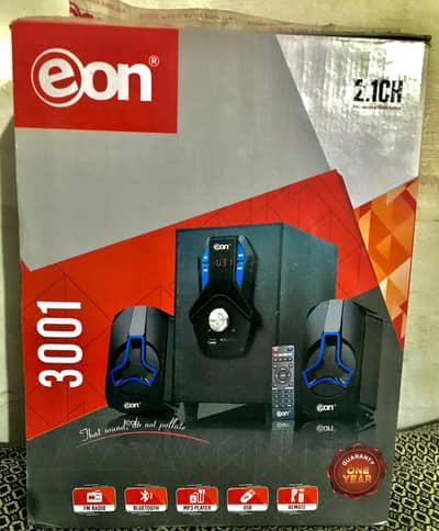 Home theater system Eon 3001 2.1CH Speaker System – 10/10 Condition