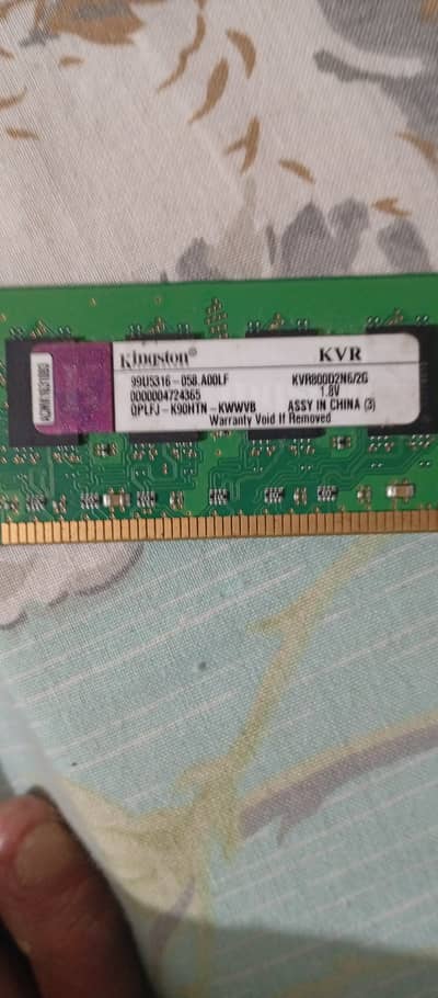 Kingston 800Mhz 2GB DDR2 Ram used
