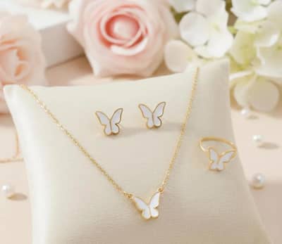 butterfly Korean necklace set ZHE_901