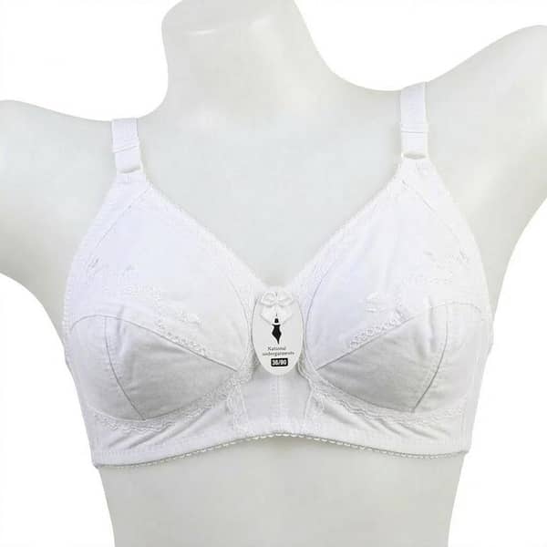 Comfort Premium Embroidered Cotton Bra by (NUG)