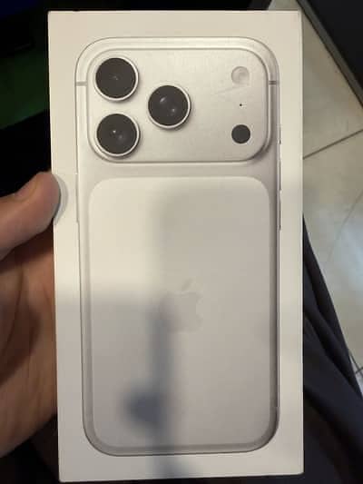 Silver box packed iPhone 17 pro max PTA approved 256 GB