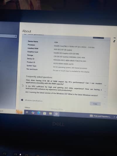 Dell Latitude 3300 – Core i3-7020U | 8GB RAM | 256GB SSD