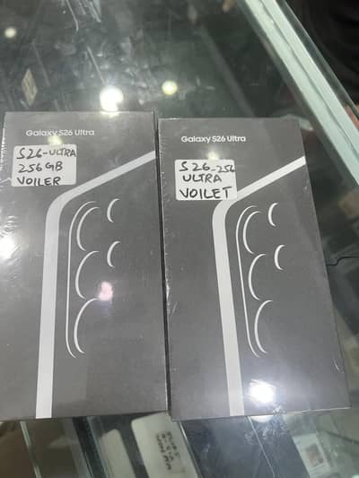 Samsung galaxy S26 ultra Nonpta DS  Voilet 256 gb Boxpack  Nonactive