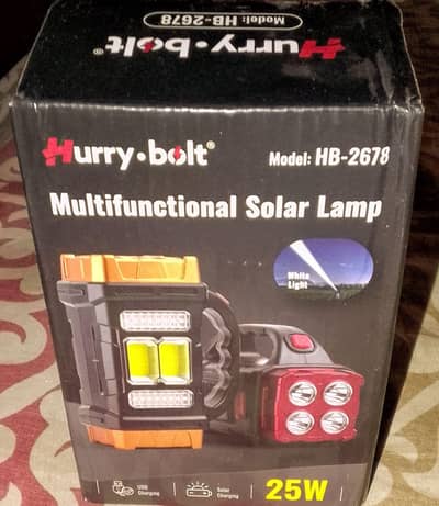 2 USB and Solar chargeable light & 1 Neck/Waist Masseger brand  new .