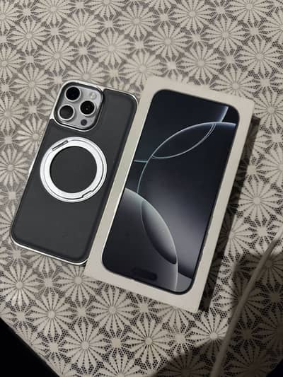 iPhone 16 pro max 256 gb ik sim ka tim baki ha