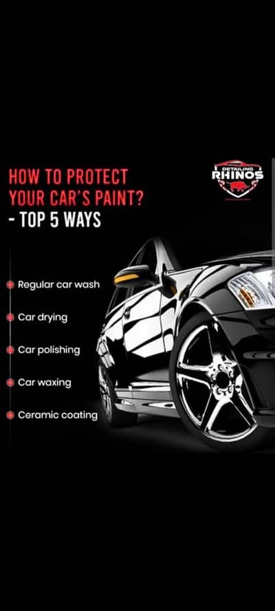 car interior cleaning with cercmic coating with door step available