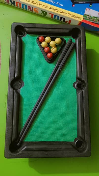 Brand New Plastic Mini Snooker / Billiards Game for Kids – Box Packed