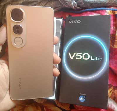 Vivo v50 Lite Mobile12/256 gb  with Full Box urgent sale