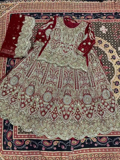 Red Bridal Lehenga Heavy Embroidery – Wedding Lehenga with Dupatta