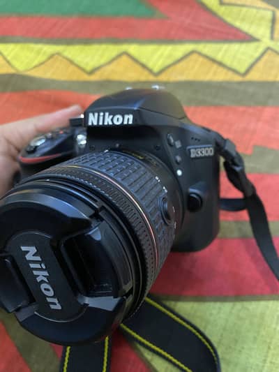 Nikon D3300 with stock lens 18-55mm