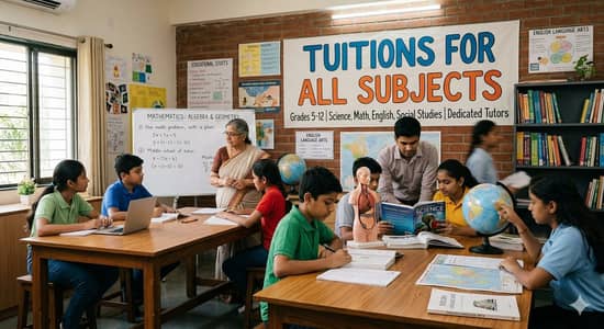 Tuition For All Subjects are Available kg to Matric level