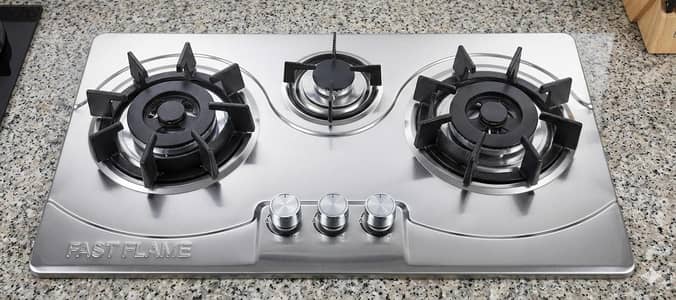 steel top automatic gas hob 