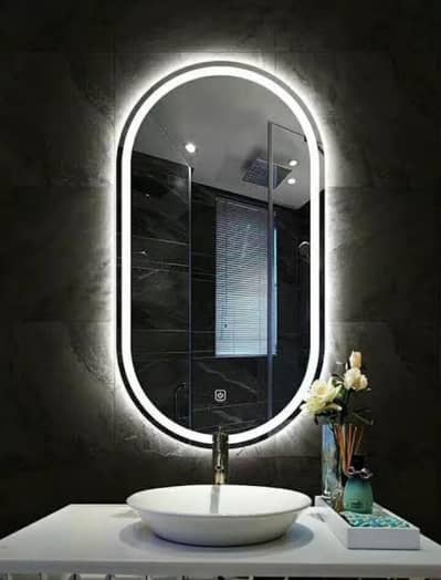 Modern LED Bathroom Lighting Mirror | Custom Size Available