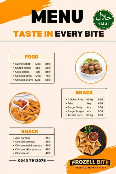 FROZELL FOOD Available In Jhelum