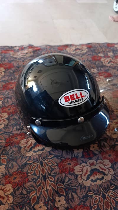 retro open face bell helmet