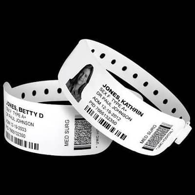 Patient wirst band and Thumb devices are available in stock