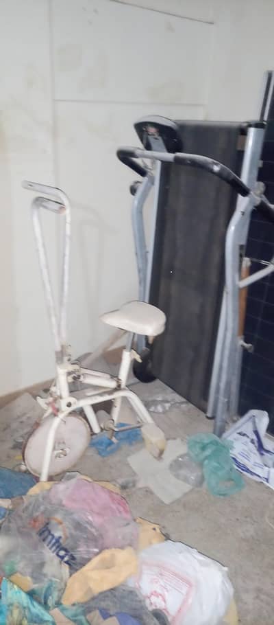 treadmill and cycle