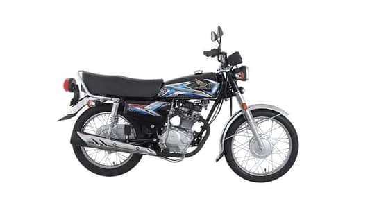 Honda CG 125 Black 2025 August Zero Meter