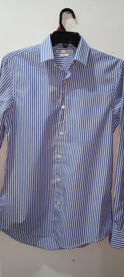 Zara Blue&white striped shirt _ Slim fit _ excellent condition