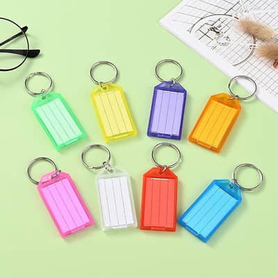 Name tag keychain pack of 100 contact 03307047981