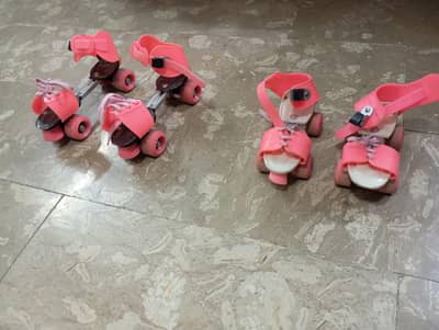 Sale Offer : TWo Pairs of Skating shoes (large) and (small) both