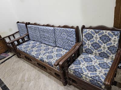 Sofa set and tables for sale.