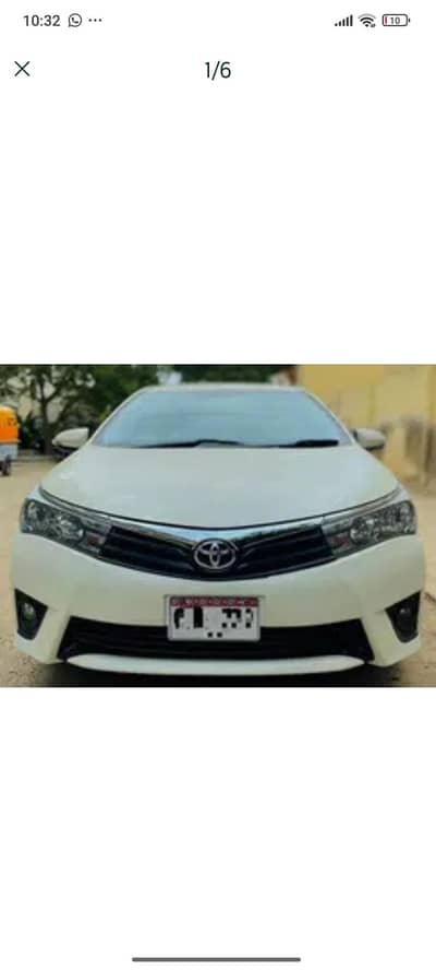 Toyota Corolla Gli Auto Model 2016 White color